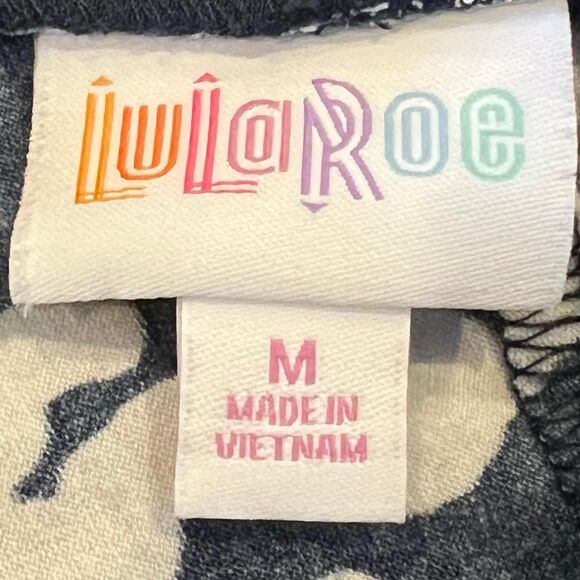 LuLaRoe Blue Floral Hoodie Tunic Size Medium - Picture 5 of 8